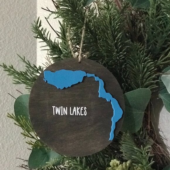 Twin Lakes Idaho Ornament - Picture 1 of 3